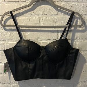 Haute Monde Black Bustier Top